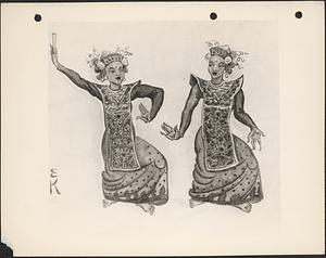 "Lengong," dance of the maidens from rail