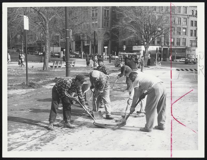 Charles Street Cleanup following yesterday’s water main break which ...