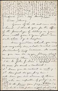 Letter from Zadoc Long to John D. Long, June 3, 1869