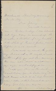 Letter from Zadoc Long to John D. Long, December 30, 1869