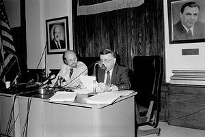 Alderman President Ted Smigielski and City Clerk John Dalis