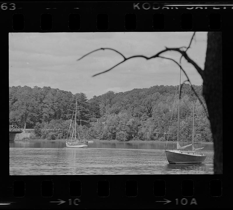 West Newbury Rocks Bridge opening, Ma Hemmingway and son John