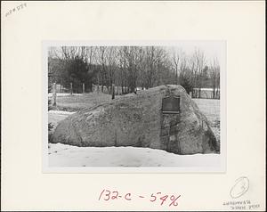 Historical marker on Bancroft property