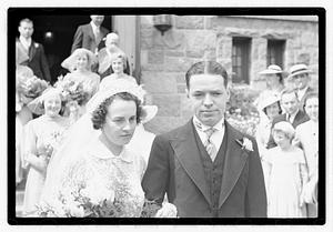 Wedding, daughter of Mrs. Richard Howard taken at Presentation Church Oak Sq. Brighton