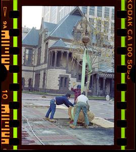 Copley Square tree planting