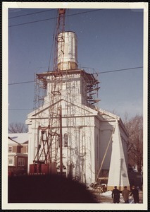 Pleasant Street Congregational Church - new steeple installed