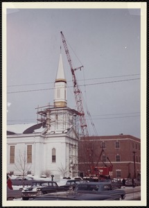 Pleasant Street Congregational Church - new steeple installed