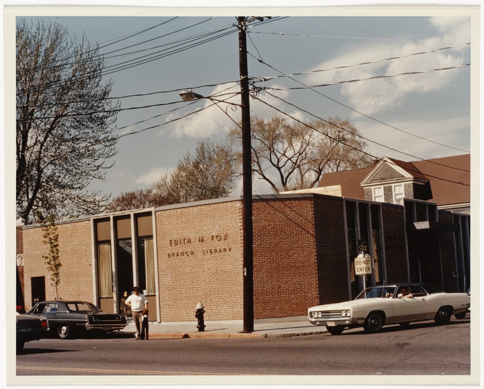 Fox branch (Edith M.) 175 Massachusetts Ave. Built 1969