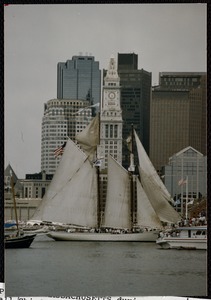 Spirit of Massachusetts during Op Sail '92 Tall Ship's parade