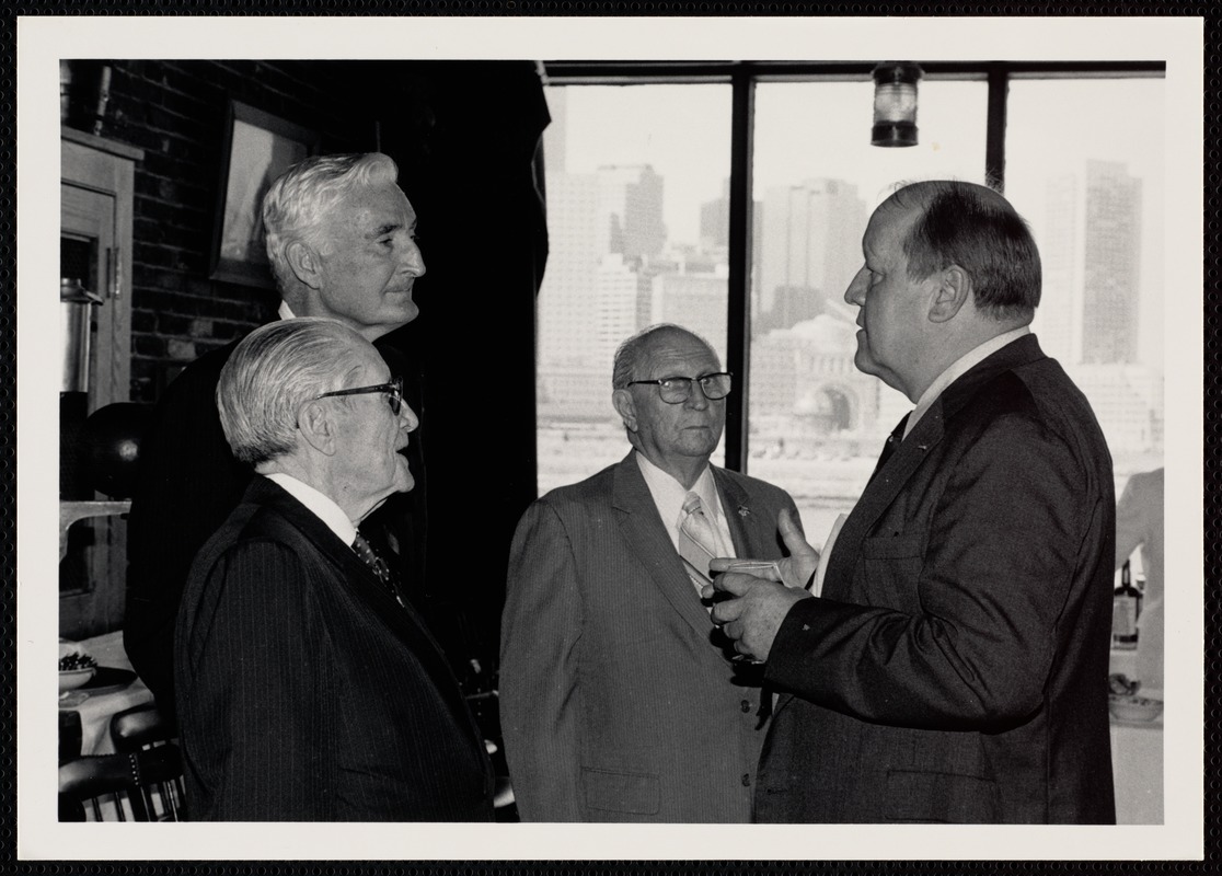 Arthur Lane with Teddy Gleason, Walter Sullivan, and Bob Calder