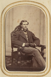 Portrait of a seated man [W.P.?]