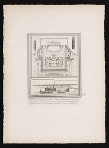 Pianta e Spaccato delle Terme d'Antonino Caracalla