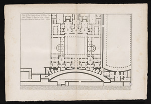 Pianta del piano superiore della parte del Palazzo de Cesari creduta l'abitazione d'Augusto sul Monte Palatino, il piano inferiore del quale era destinato per terme o bagni