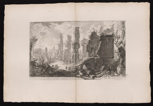 Veduta degli avanzi de' Mausolei, e delle fabbriche sepolcrale sparse per la Via Appia, cinque miglia in circa, da Porta S. Sebastiano distante
