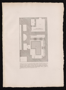 Pianta delle' stanze contigue alla camera sepolcrale de' liberti, e servi della famiglia di Augusto, scoperte l'anno 1727