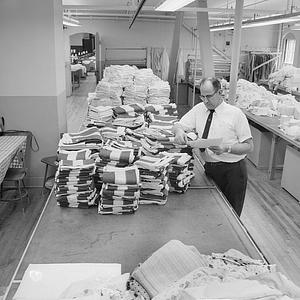 Flag making at Framingham Prison