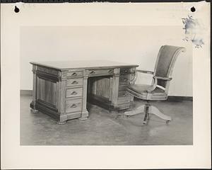 Desk & chair for Port Authority, Custom House, Boston