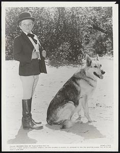 When a crooked lawyer produces proof that "Corporal Rusty" (Lee Aaker) is a Long-lost boy believed killed in an Indian raid, Rusty is forced to exchange his Cavalry uniform for "dude" clothes and he and Rinty bid "Farewell to Fort Apache,"the August 19 episode in Screen Gems' Adventures of Rin Tin Tin series.