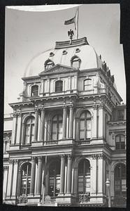 A Distinguished Career--Here is One of the Boston Sites That Figured Large in the C A Career of Maurice J. Tobin, Whose Funeral Was Today. City Hall, Where He Was Twice Mayor.