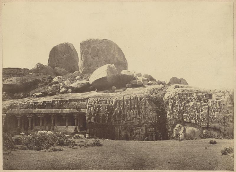 Panchapandava Cave Temple and Descent of the Ganges, or Arjuna's Penance, Mamallapuram, India