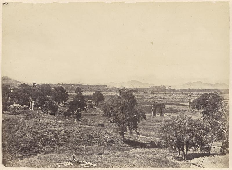 [Illegible] from hill in Warangal Fort