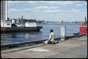 A man fishing