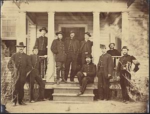 General Kilpatrick and staff, Stevensburg, Va., March, 1864