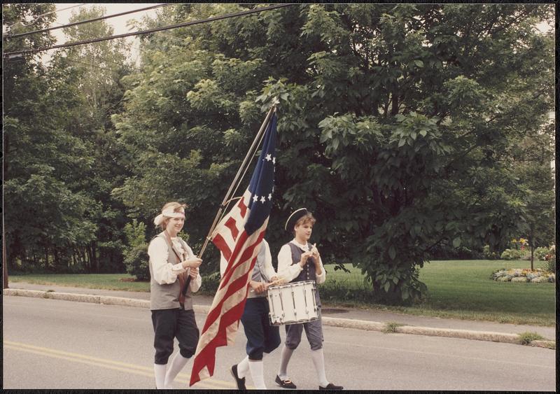 Spirit of '76- Cara Smith, Bill Richie, and Elizabeth Buck, Fourth of July parade