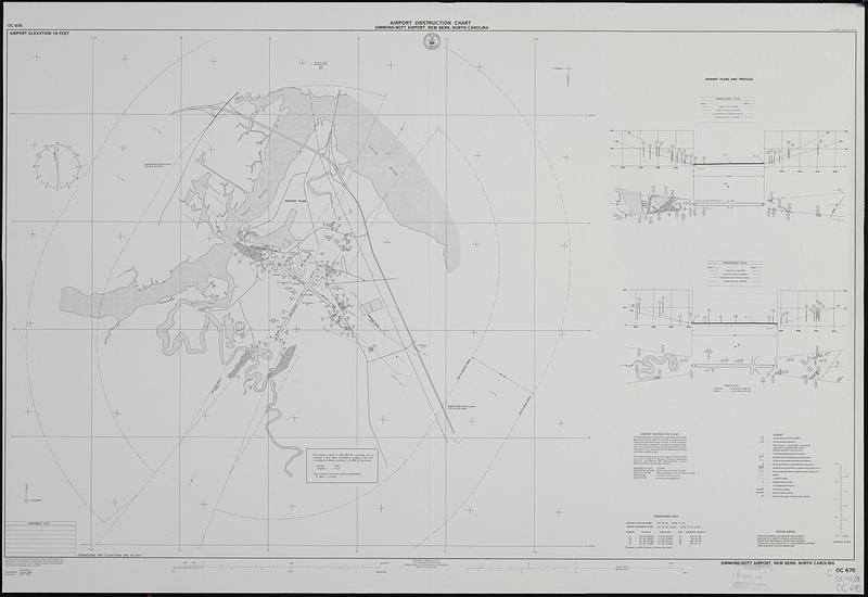 Airport obstruction chart, OC 670, Simmons-Nott Airport, New Bern, North Carolina