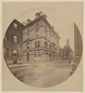 Chauncy Place, from corner of Bedford St., 1860