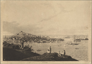 Boston from Dorchester Heights, 1844
