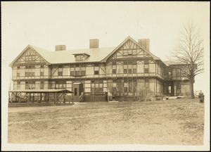 View of the women's dormitory on Long Island in Boston Harbor