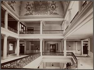 State House, Beacon Street, annex. Interior showing stairwell