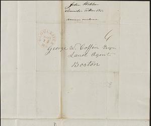 John Webber to George Coffin, 22 November 1844