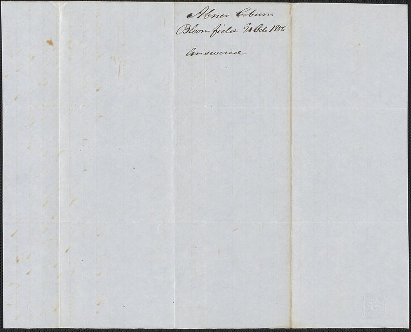 Abner Coburn to George Coffin, 21 October 1850