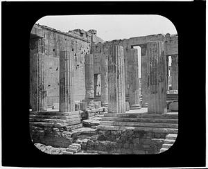 Greece - the Propylaea from Temple of Victory, Athens