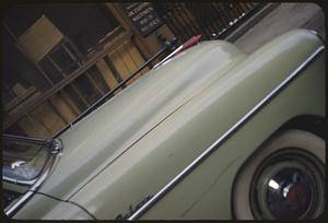 Hood of car