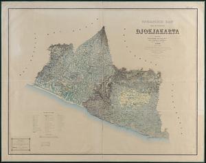 Topographische kaart der residentie Djokjakarta