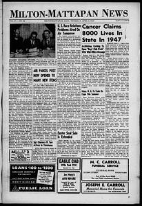 Milton Mattapan News, April 08, 1948