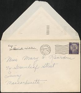 Correspondences to MA Reardon (1957)