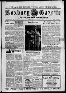 Roxbury Gazette and South End Advertiser, December 29, 1950