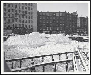 S. Station Dumping Snow.