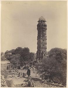 View of the Vijaya Stambha, Chittorgarh, India