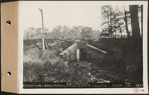 Contract No. 19, Dam and Substructure of Ware River Intake Works at Shaft 8, Wachusett-Coldbrook Tunnel, Barre, culvert under Boston and Albany Railroad near Shaft 8, Barre, Mass., Aug. 5, 1932