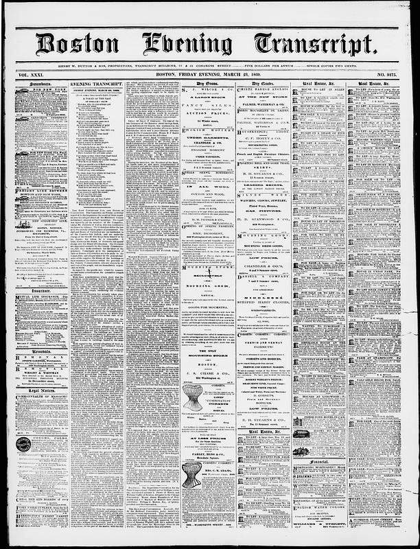 Boston Evening Transcript - Digital Commonwealth