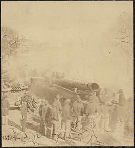 Sherman's men destroying railroad