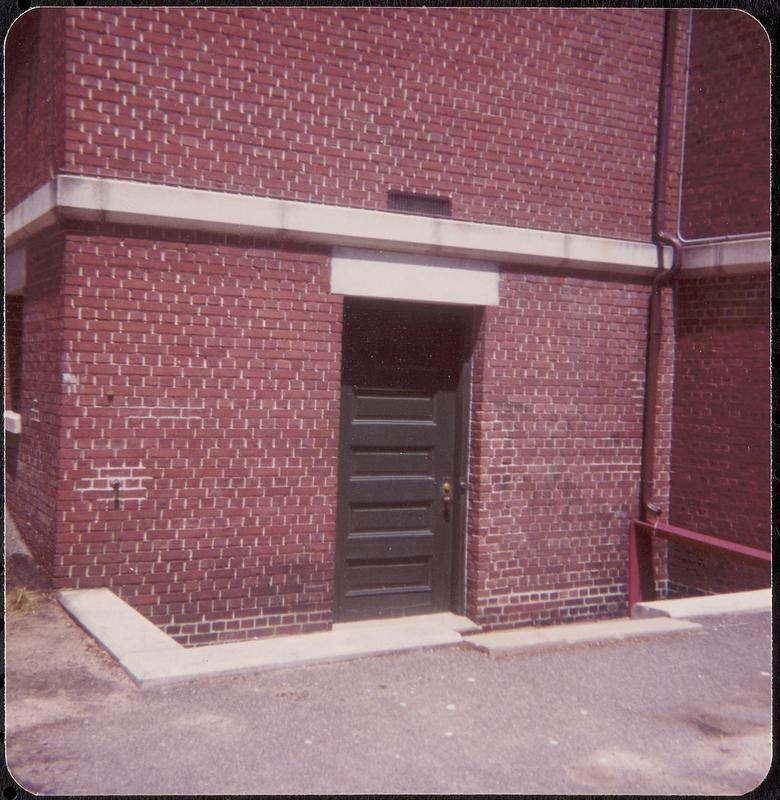 Lawrence Library, exterior service door