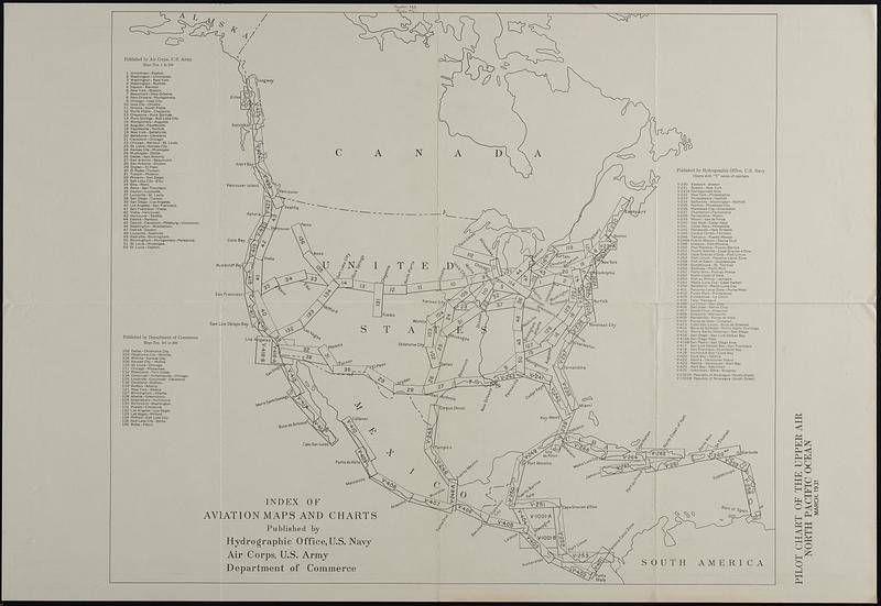 Pilot chart of the upper air - North Pacific Ocean