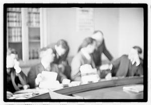 Group of men at table