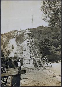 Construction of Pilgrim Monument, Provincetown, Mass.